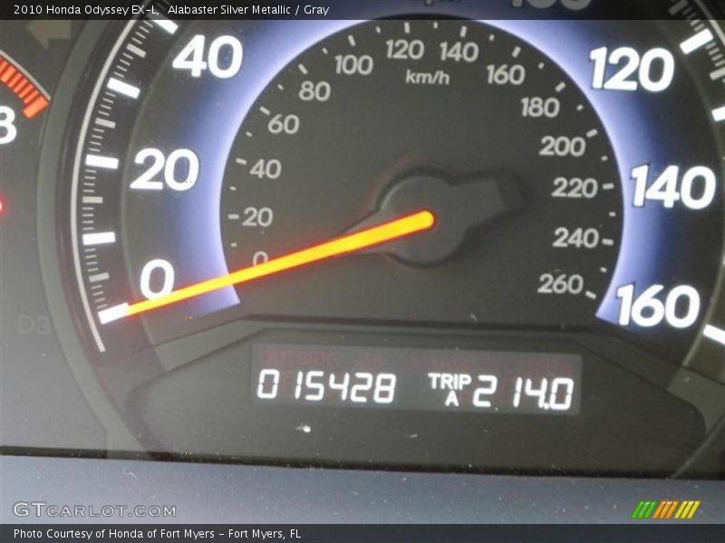 Alabaster Silver Metallic / Gray 2010 Honda Odyssey EX-L