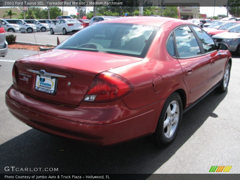Toreador Red Metallic / Medium Parchment 2001 Ford Taurus SES