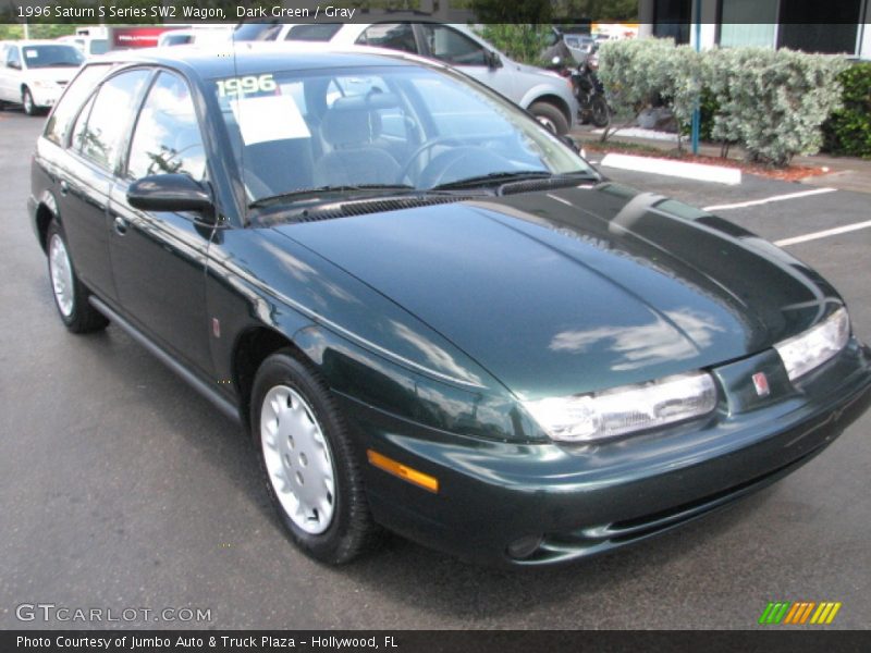 Dark Green / Gray 1996 Saturn S Series SW2 Wagon