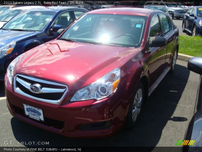 Ruby Red Pearl / Off-Black 2011 Subaru Legacy 2.5i