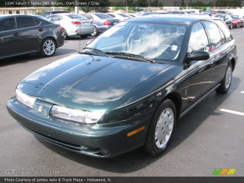 Dark Green / Gray 1996 Saturn S Series SW2 Wagon