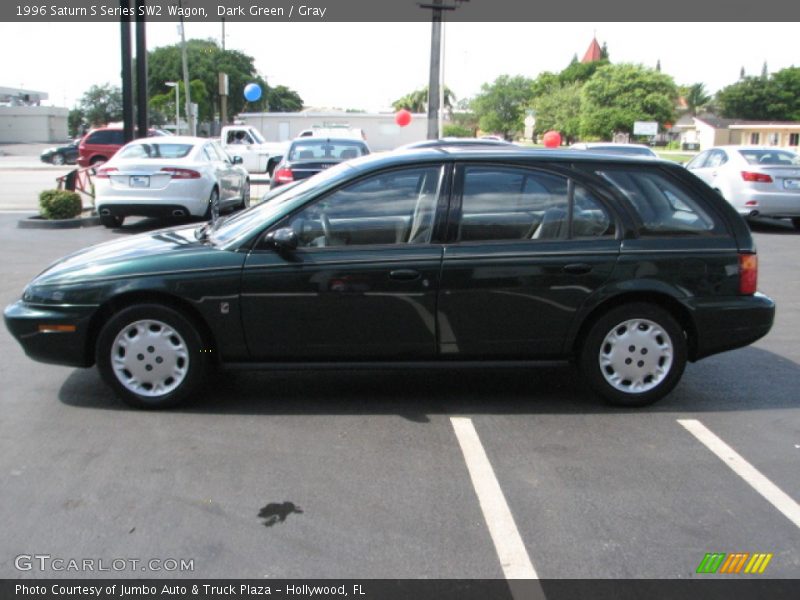 Dark Green / Gray 1996 Saturn S Series SW2 Wagon