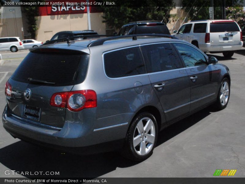 United Gray / Black 2008 Volkswagen Passat Komfort Wagon