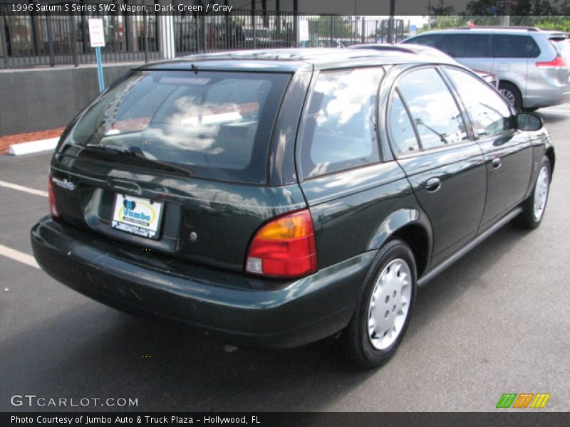 Dark Green / Gray 1996 Saturn S Series SW2 Wagon