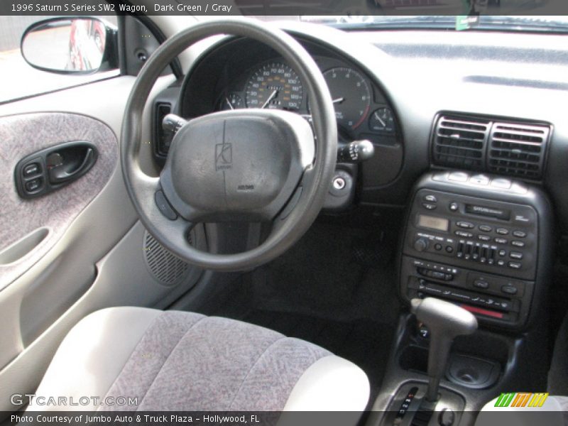 Dark Green / Gray 1996 Saturn S Series SW2 Wagon