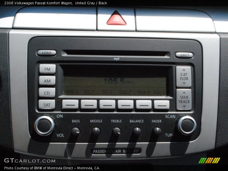 United Gray / Black 2008 Volkswagen Passat Komfort Wagon