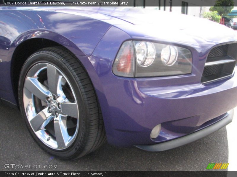 Plum Crazy Pearl / Dark Slate Gray 2007 Dodge Charger R/T Daytona