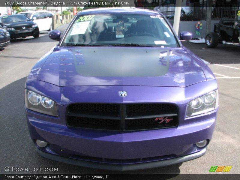 Plum Crazy Pearl / Dark Slate Gray 2007 Dodge Charger R/T Daytona