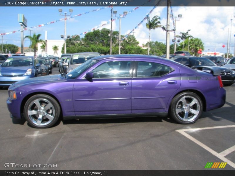Plum Crazy Pearl / Dark Slate Gray 2007 Dodge Charger R/T Daytona