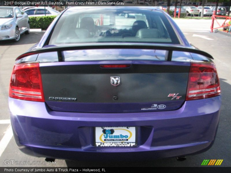 Plum Crazy Pearl / Dark Slate Gray 2007 Dodge Charger R/T Daytona