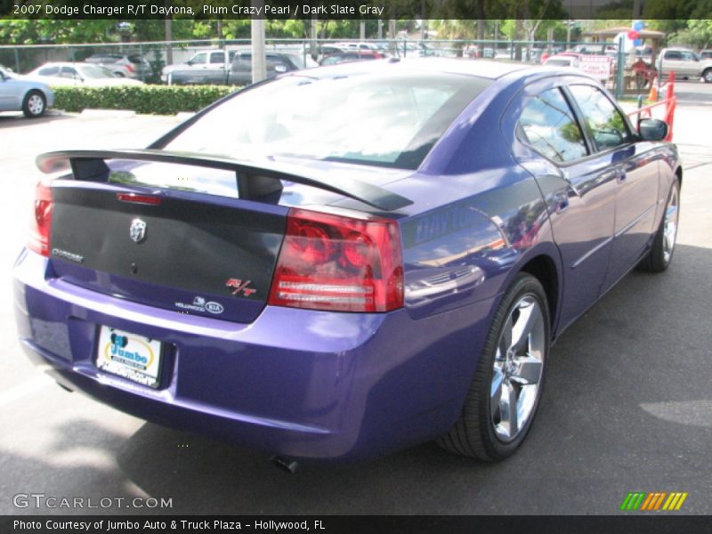 Plum Crazy Pearl / Dark Slate Gray 2007 Dodge Charger R/T Daytona