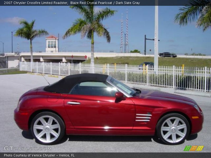 Blaze Red Crystal Pearlcoat / Dark Slate Gray 2007 Chrysler Crossfire Limited Roadster