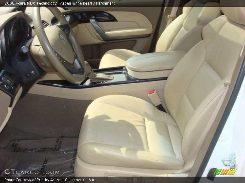 Aspen White Pearl / Parchment 2008 Acura MDX Technology