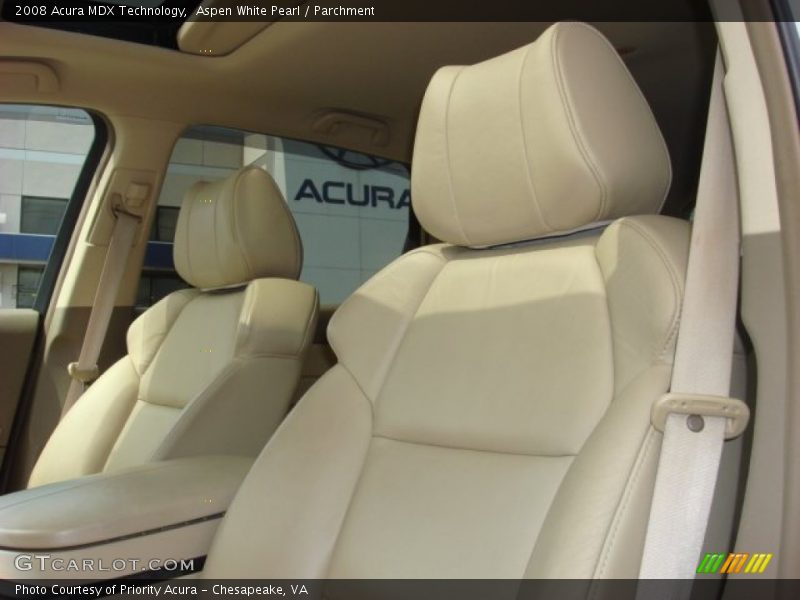 Aspen White Pearl / Parchment 2008 Acura MDX Technology