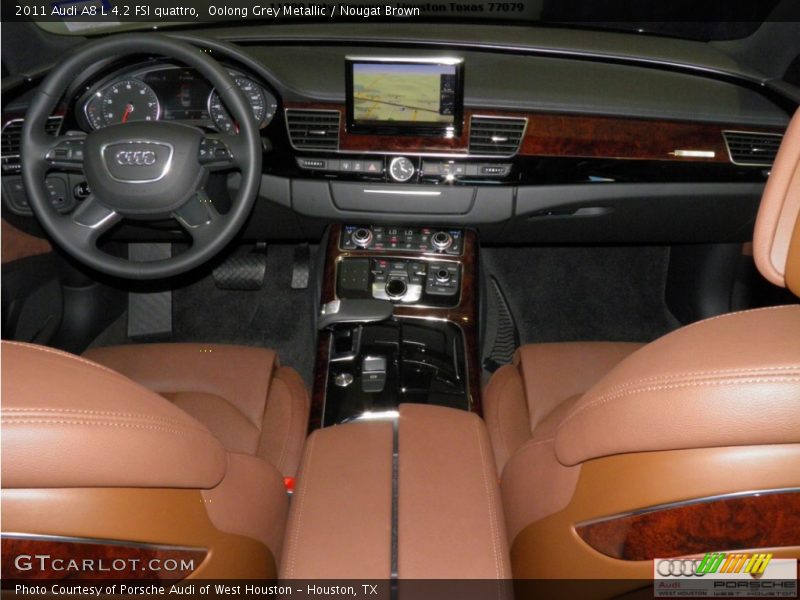 Oolong Grey Metallic / Nougat Brown 2011 Audi A8 L 4.2 FSI quattro