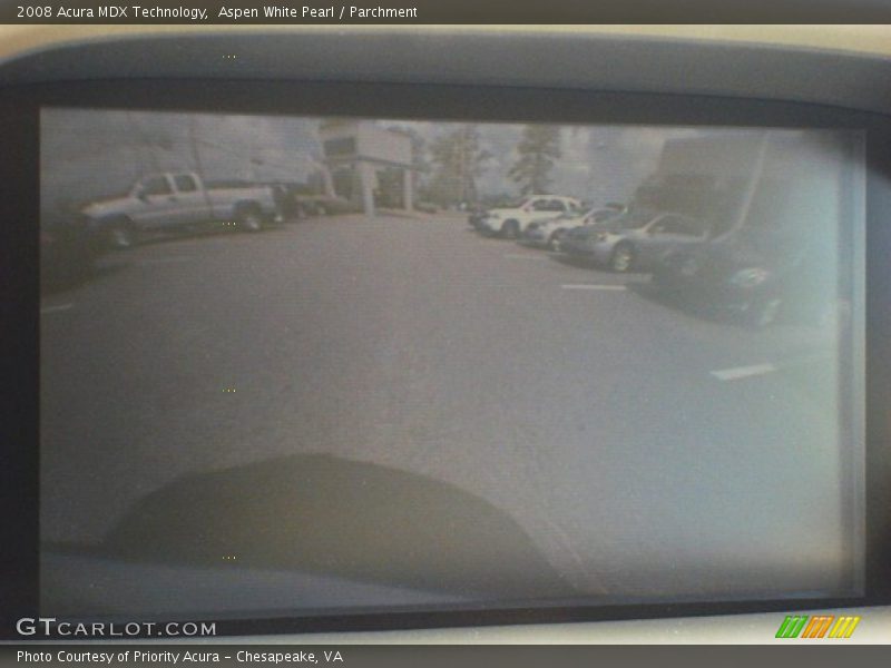 Aspen White Pearl / Parchment 2008 Acura MDX Technology