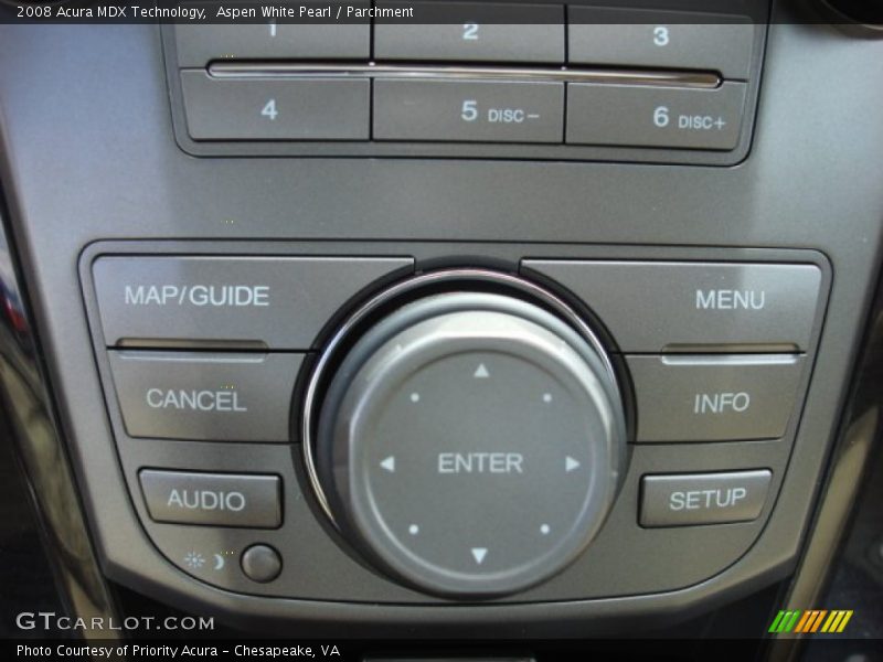 Aspen White Pearl / Parchment 2008 Acura MDX Technology