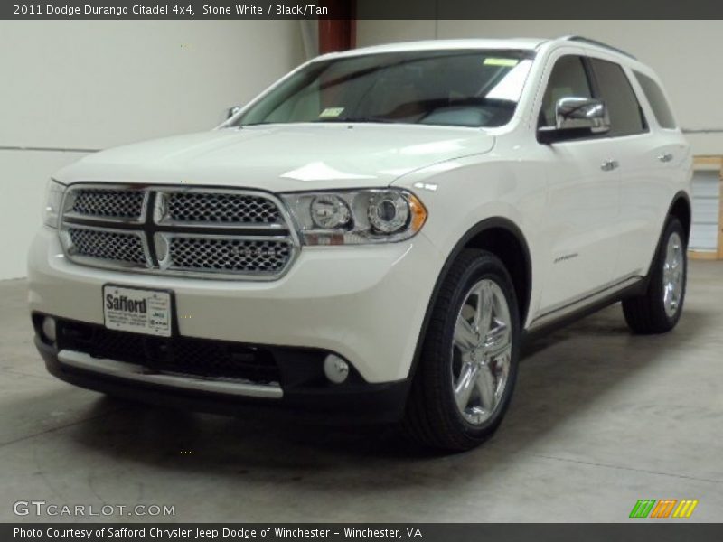 Stone White / Black/Tan 2011 Dodge Durango Citadel 4x4