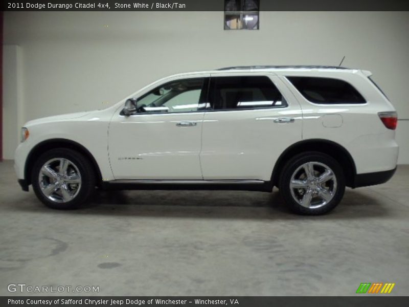Stone White / Black/Tan 2011 Dodge Durango Citadel 4x4
