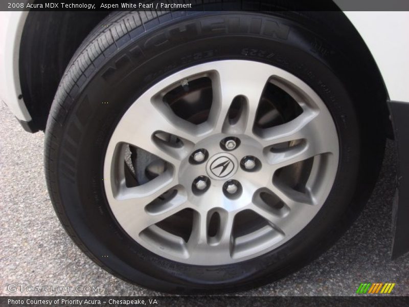 Aspen White Pearl / Parchment 2008 Acura MDX Technology