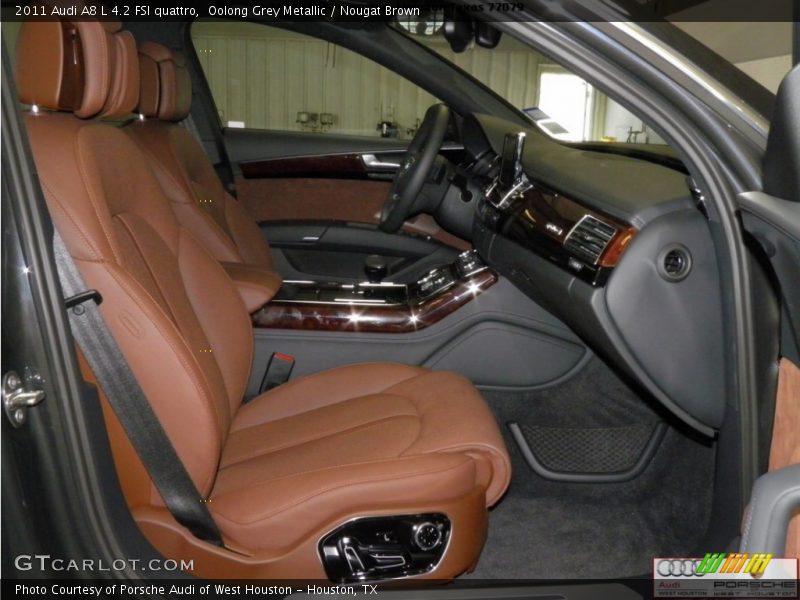 Oolong Grey Metallic / Nougat Brown 2011 Audi A8 L 4.2 FSI quattro