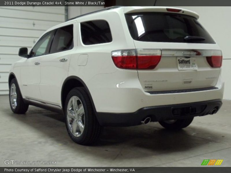 Stone White / Black/Tan 2011 Dodge Durango Citadel 4x4