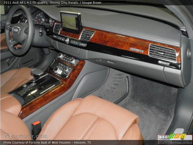 Oolong Grey Metallic / Nougat Brown 2011 Audi A8 L 4.2 FSI quattro