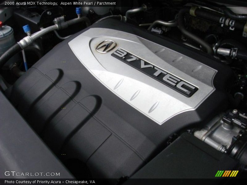 Aspen White Pearl / Parchment 2008 Acura MDX Technology