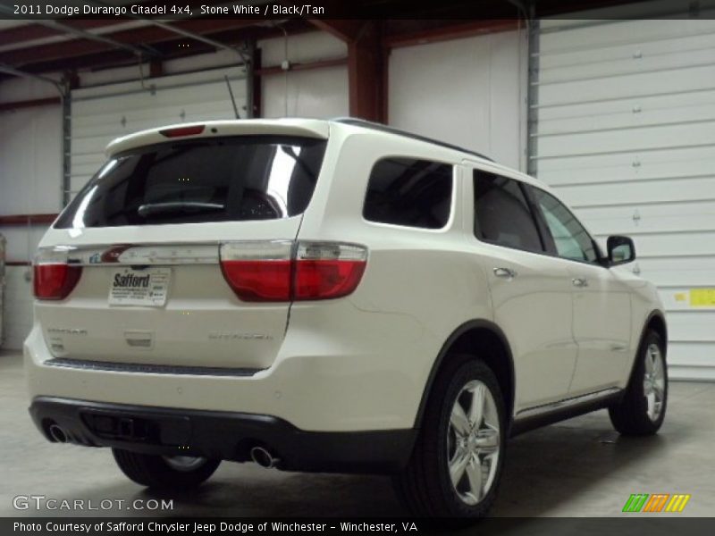 Stone White / Black/Tan 2011 Dodge Durango Citadel 4x4