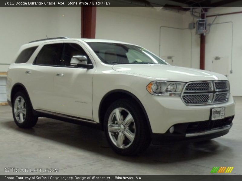 Stone White / Black/Tan 2011 Dodge Durango Citadel 4x4