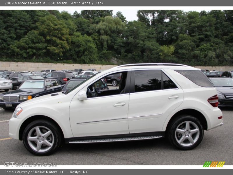 Arctic White / Black 2009 Mercedes-Benz ML 550 4Matic