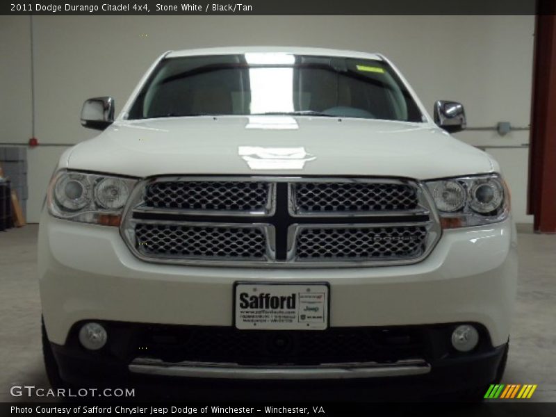 Stone White / Black/Tan 2011 Dodge Durango Citadel 4x4
