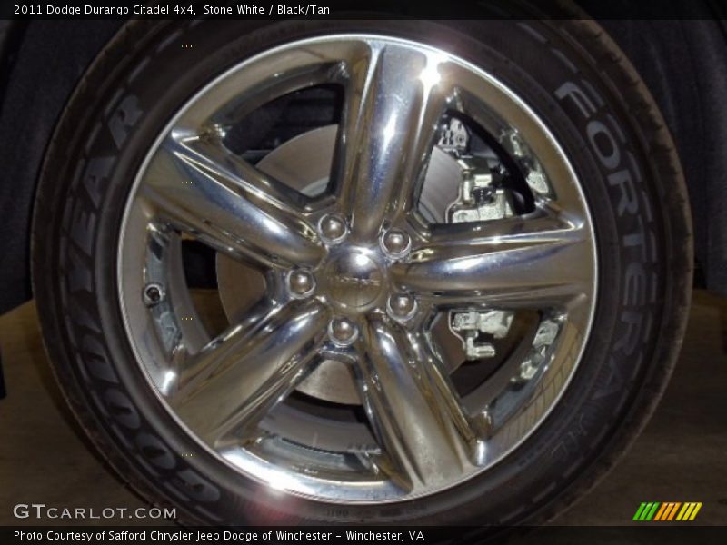 Stone White / Black/Tan 2011 Dodge Durango Citadel 4x4