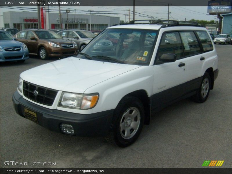 Aspen White / Gray 1999 Subaru Forester L