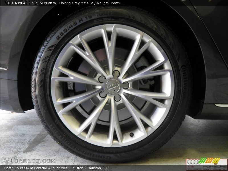 Oolong Grey Metallic / Nougat Brown 2011 Audi A8 L 4.2 FSI quattro