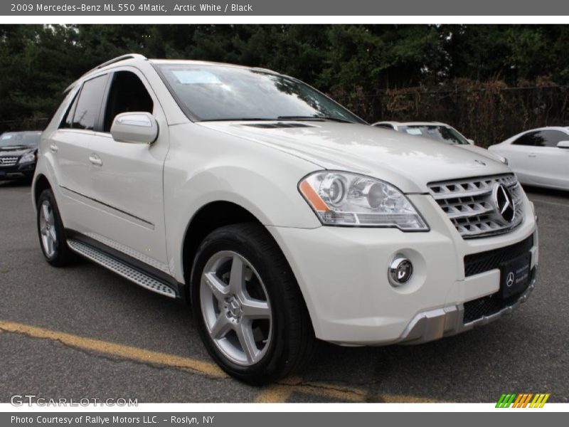 Arctic White / Black 2009 Mercedes-Benz ML 550 4Matic