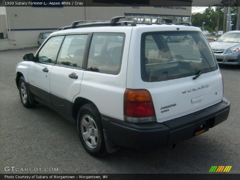 Aspen White / Gray 1999 Subaru Forester L