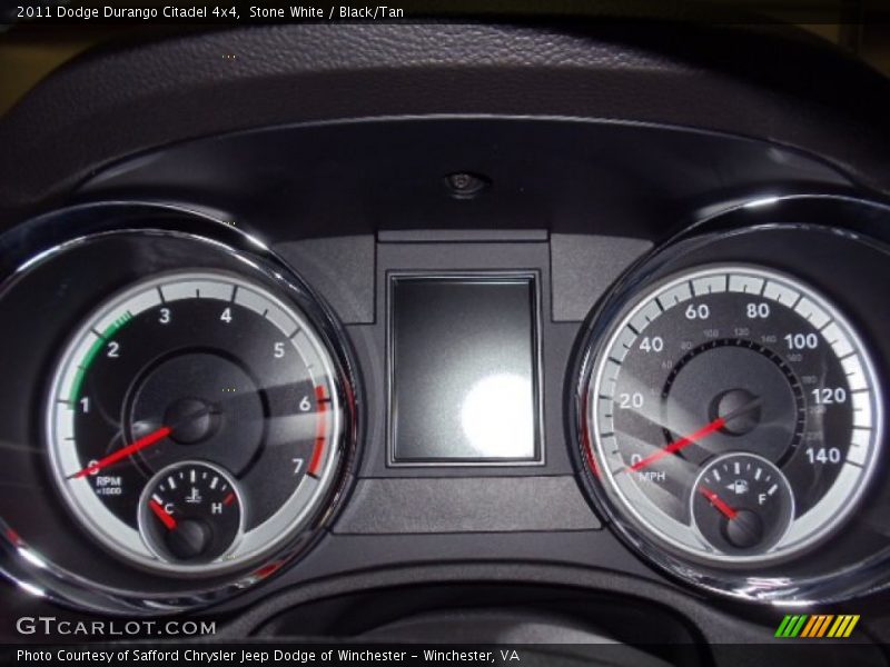 Stone White / Black/Tan 2011 Dodge Durango Citadel 4x4