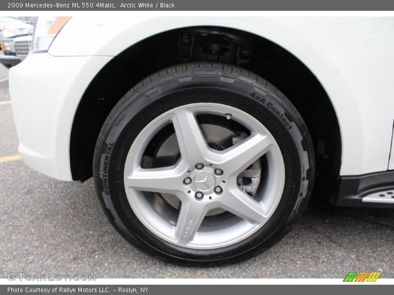 Arctic White / Black 2009 Mercedes-Benz ML 550 4Matic