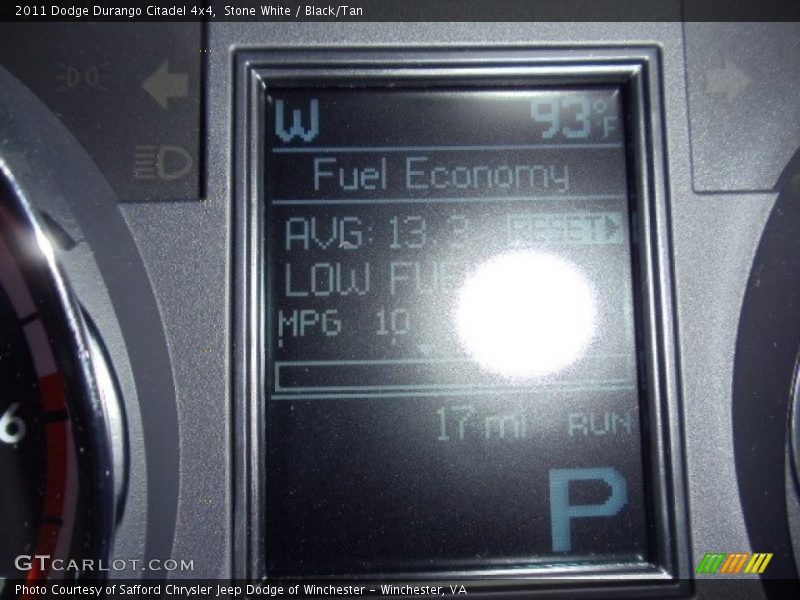 Stone White / Black/Tan 2011 Dodge Durango Citadel 4x4