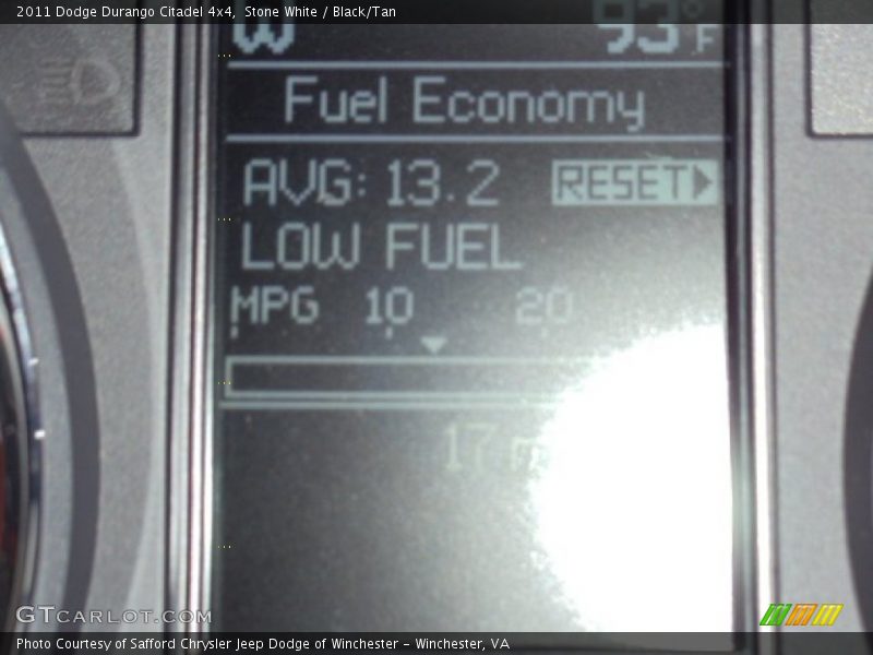 Stone White / Black/Tan 2011 Dodge Durango Citadel 4x4
