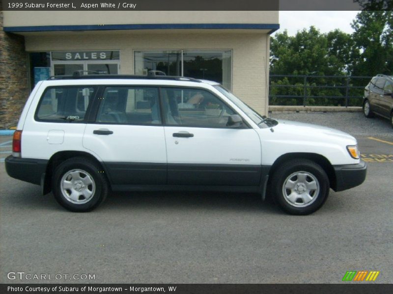 Aspen White / Gray 1999 Subaru Forester L