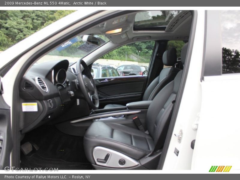 Arctic White / Black 2009 Mercedes-Benz ML 550 4Matic