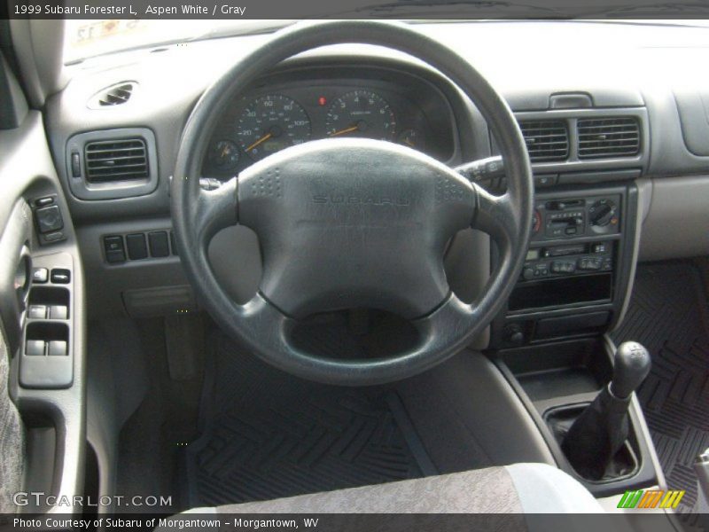 Aspen White / Gray 1999 Subaru Forester L