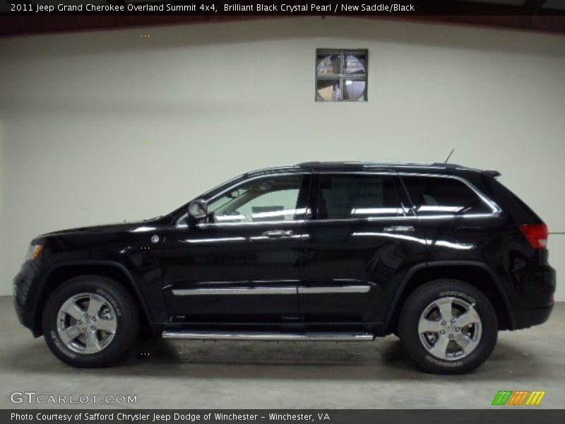 Brilliant Black Crystal Pearl / New Saddle/Black 2011 Jeep Grand Cherokee Overland Summit 4x4