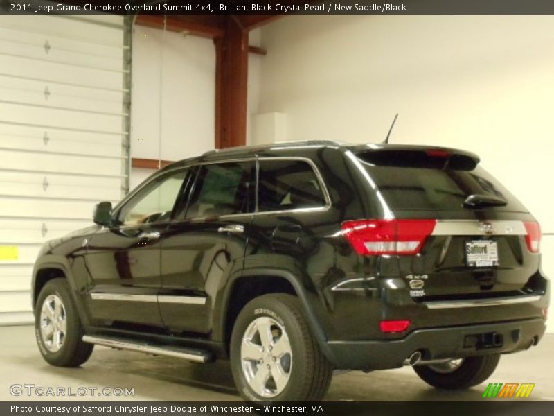 Brilliant Black Crystal Pearl / New Saddle/Black 2011 Jeep Grand Cherokee Overland Summit 4x4