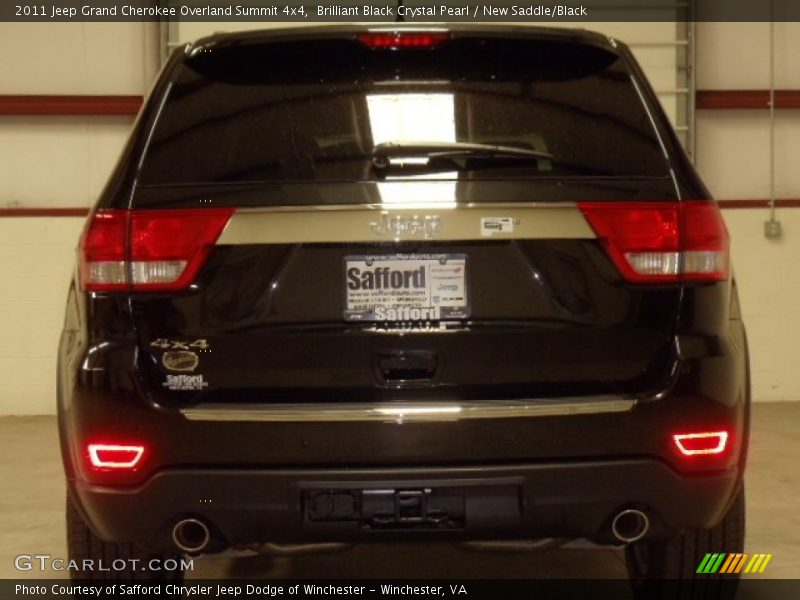 Brilliant Black Crystal Pearl / New Saddle/Black 2011 Jeep Grand Cherokee Overland Summit 4x4