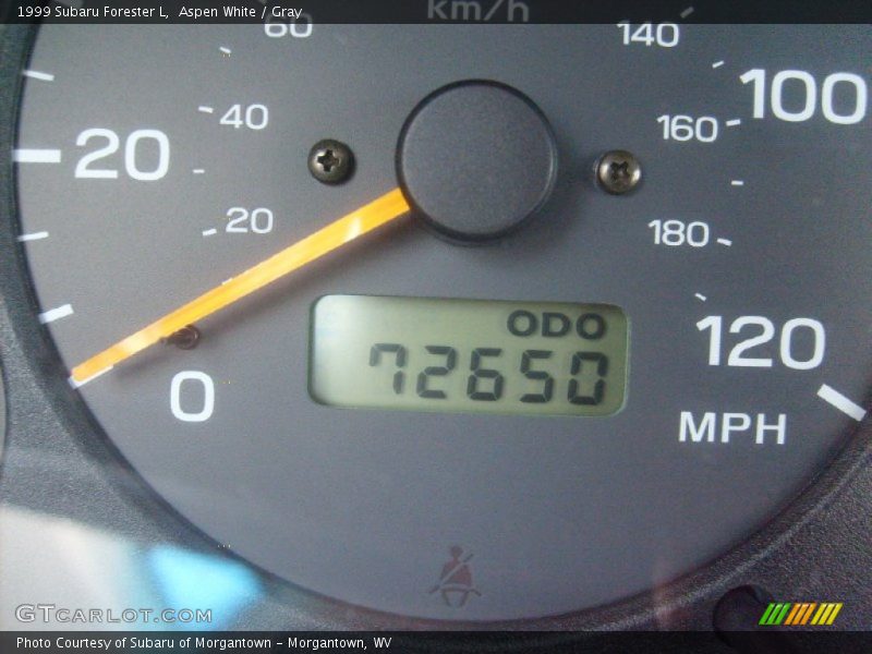 Aspen White / Gray 1999 Subaru Forester L