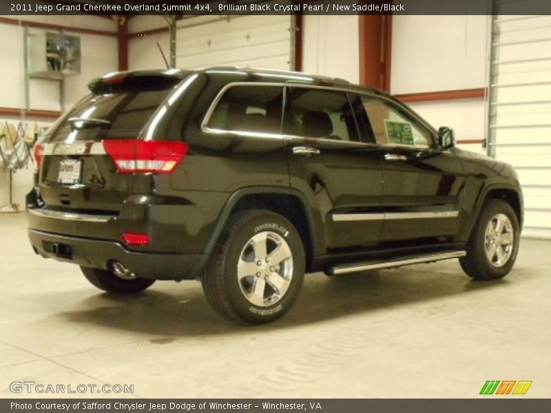 Brilliant Black Crystal Pearl / New Saddle/Black 2011 Jeep Grand Cherokee Overland Summit 4x4