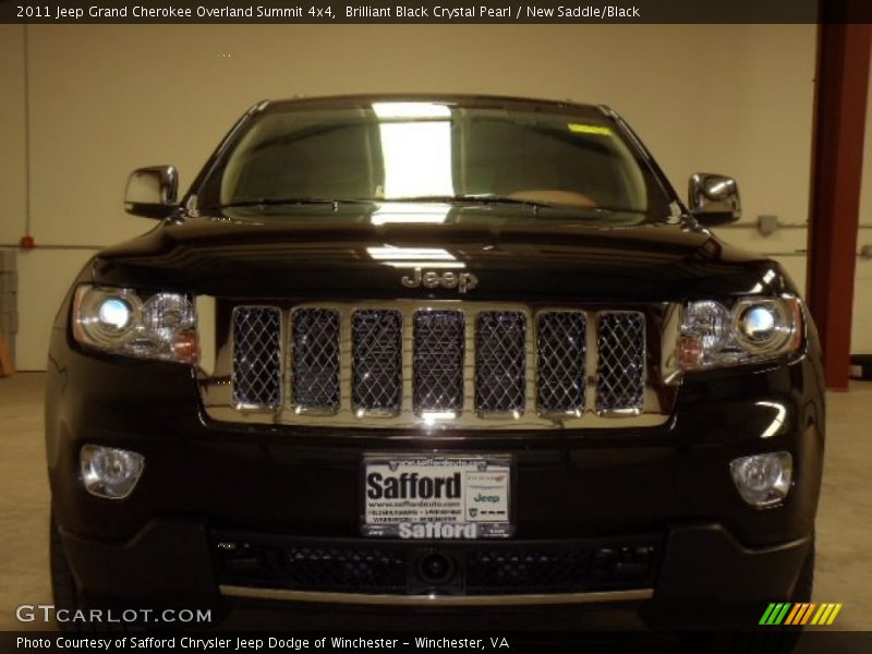 Brilliant Black Crystal Pearl / New Saddle/Black 2011 Jeep Grand Cherokee Overland Summit 4x4